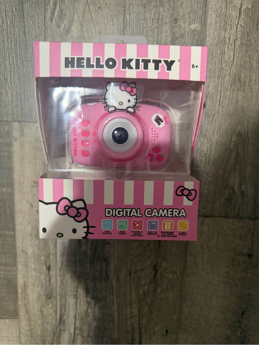 Hello Kitty Pink Digital Toy Camera with Character Accent